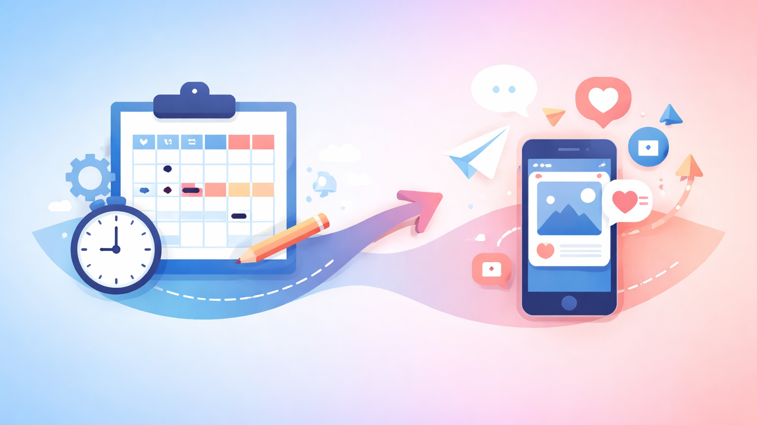 スケジュールと投稿