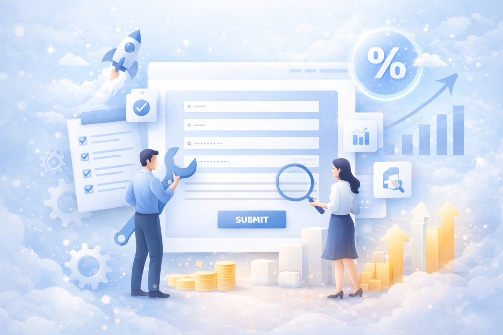 フォーム最適化（EFO）によってコンバージョンを得るイメージ