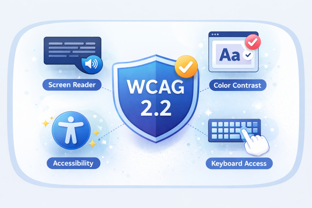 Webアクセシビリティについてのイラスト