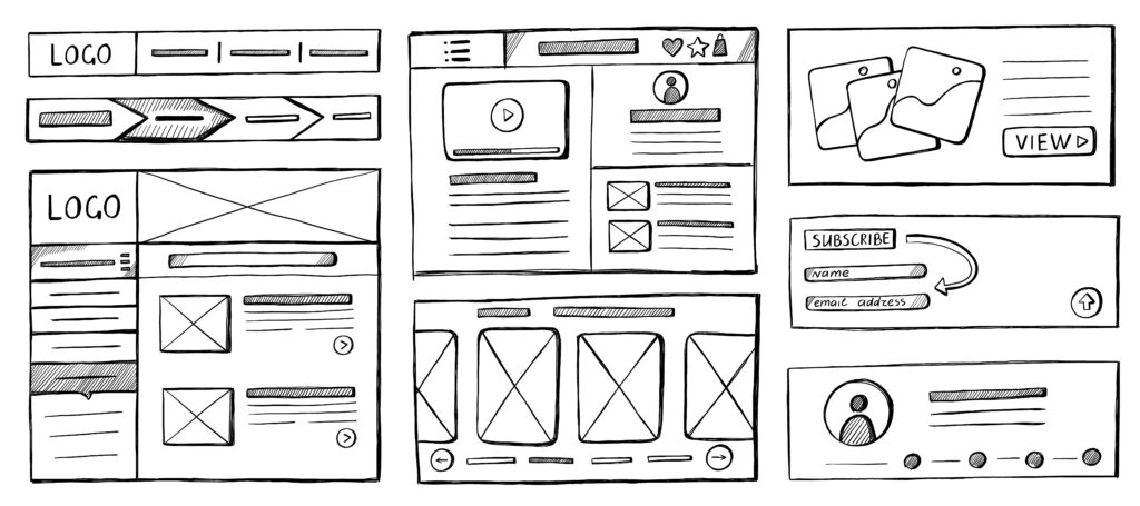 LPの構成のラフイメージ