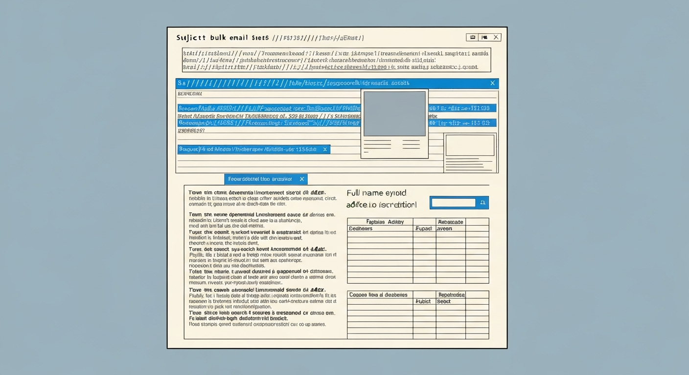 スパムメールの例。怪しいURL、過剰な装飾、個人情報の要求などが特徴