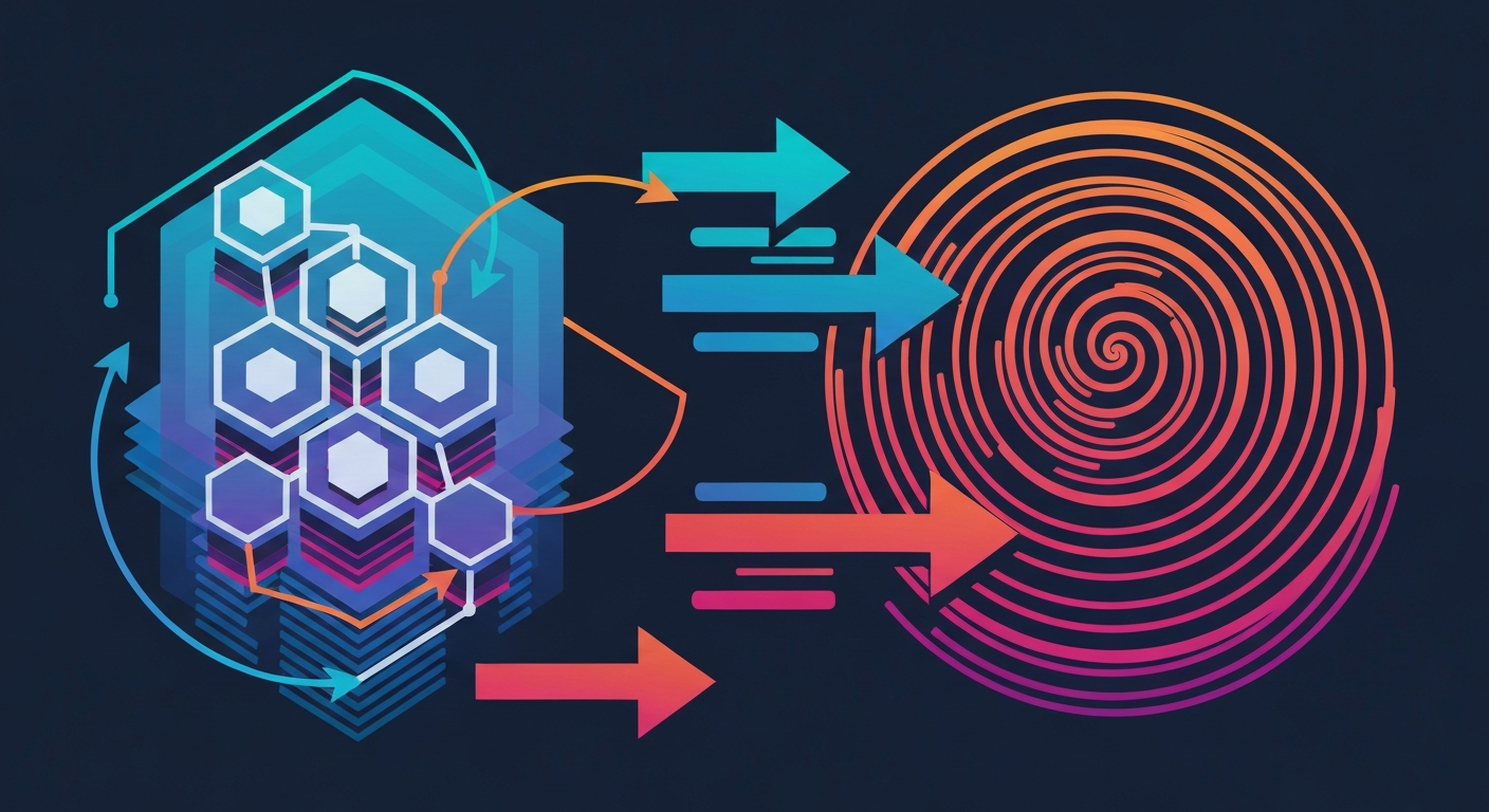 構造化データの概念図。検索エンジンとウェブサイトの間の情報伝達を示唆するイラスト