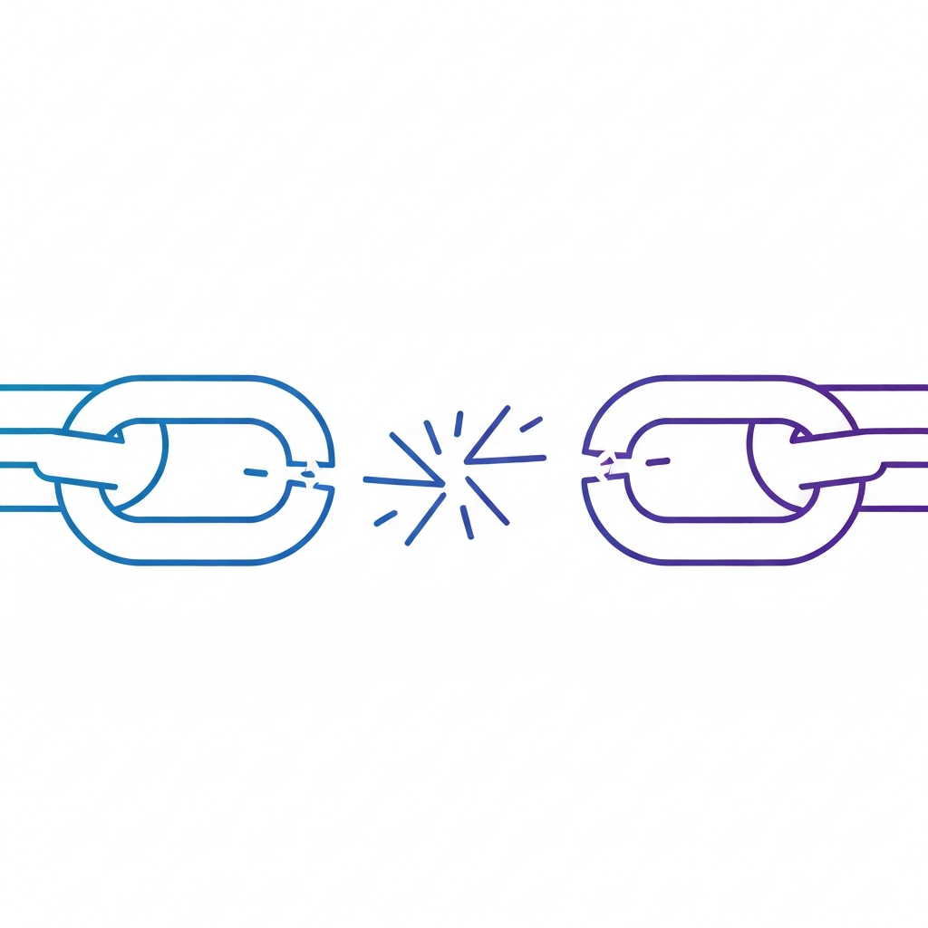 納品後の接点途絶がもたらすリスクのイメージ：クライアント離反・単発受注・ストック収入の天井