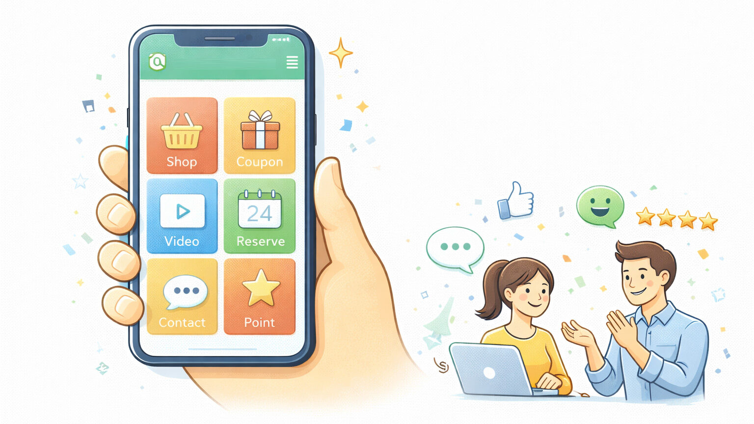LINEメニューでの楽しいひととき