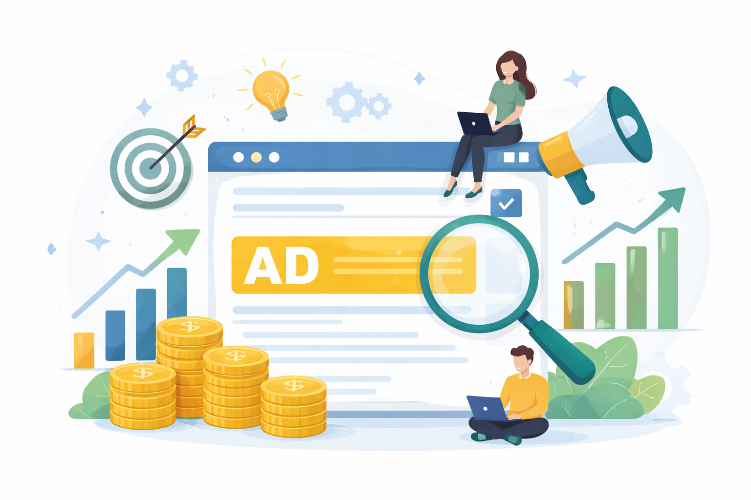 リスティング広告による費用対効果のイメージ