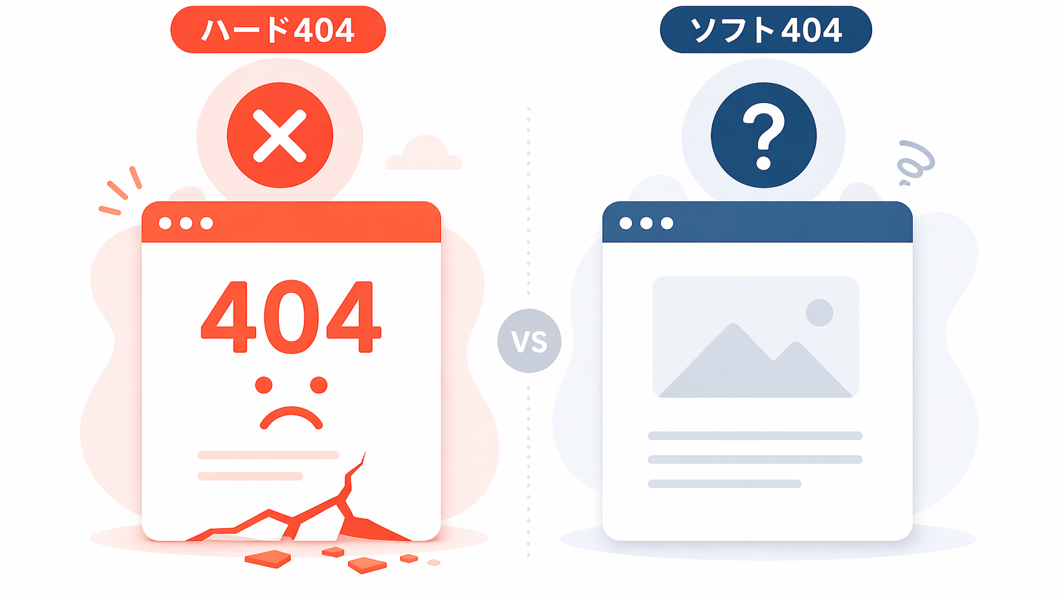 ハード404 vs ソフト404