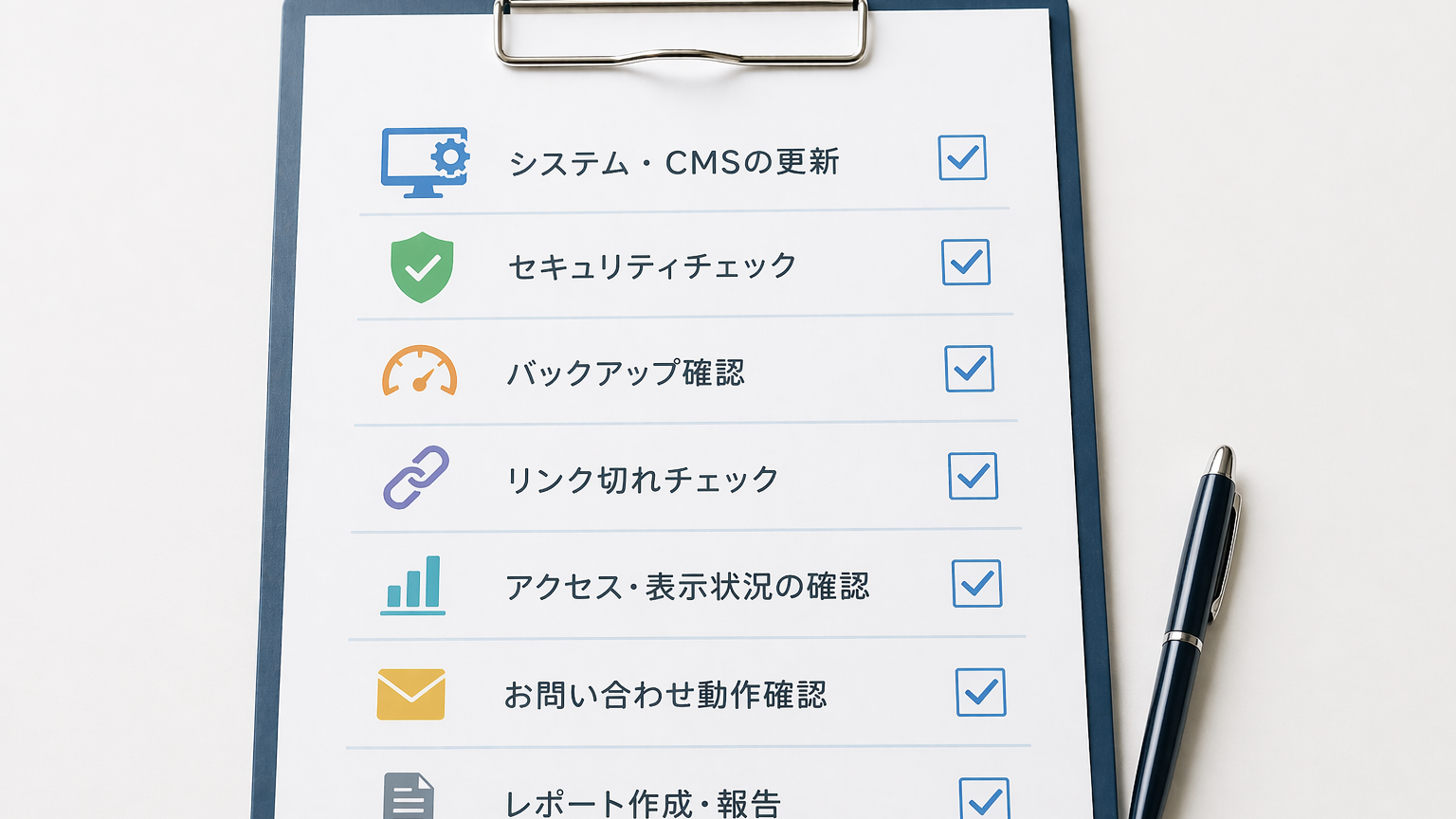 ITメンテナンスチェックリスト