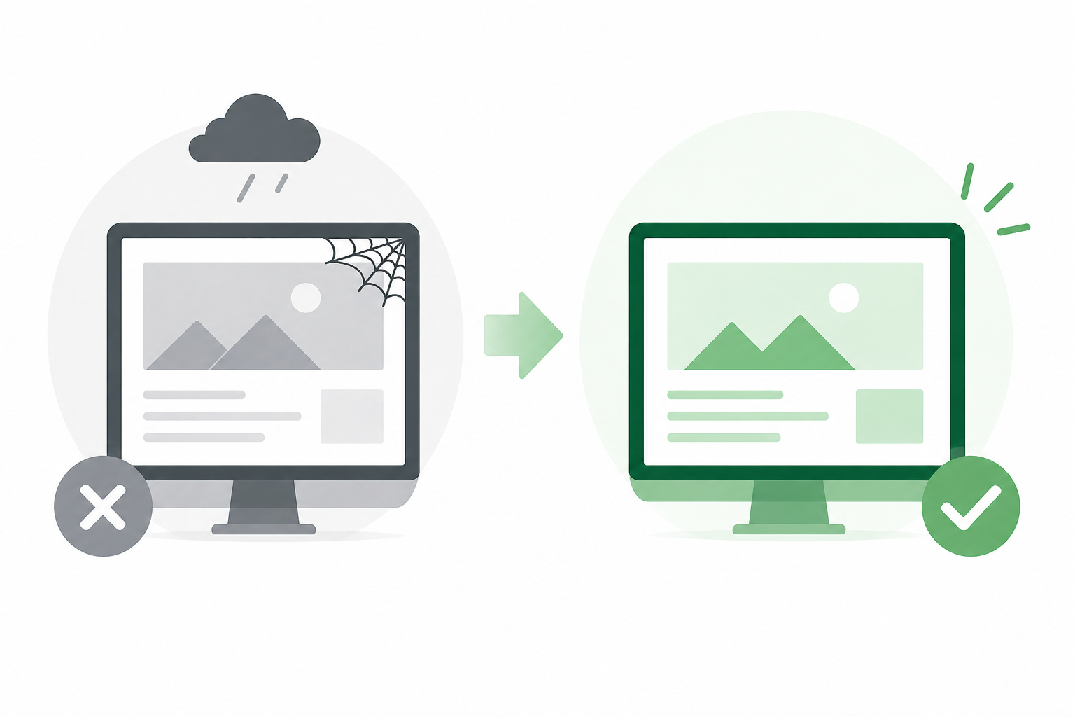 問題から解決への変化