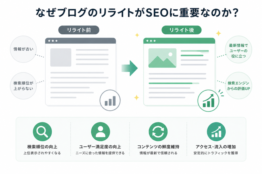 ブログリライトとSEO効果