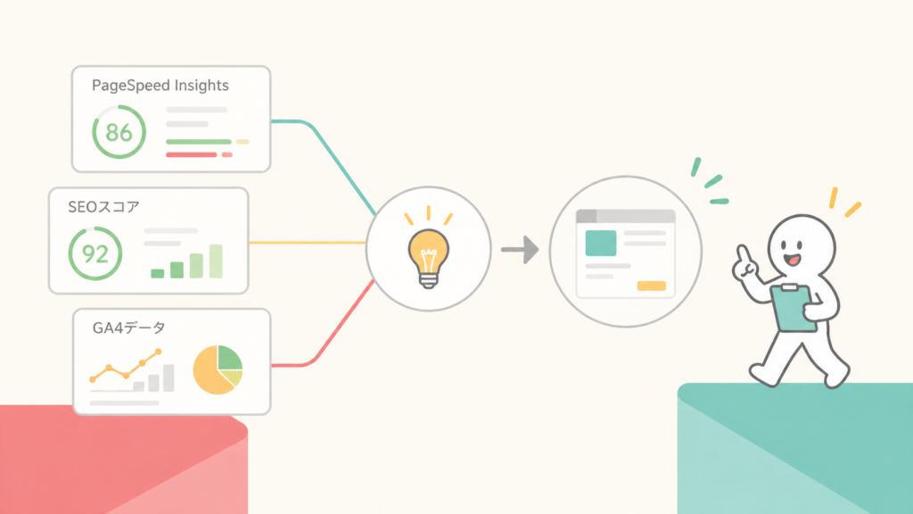 データからアイデアへの流れ