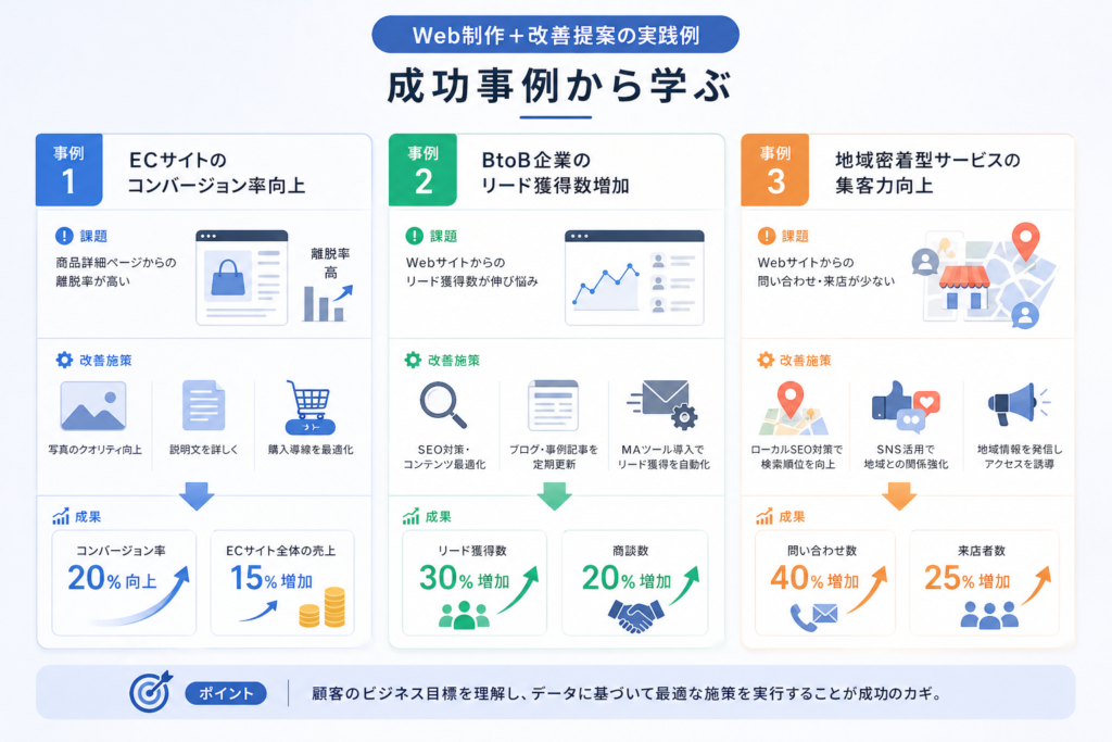 成功事例のWeb制作改善提案