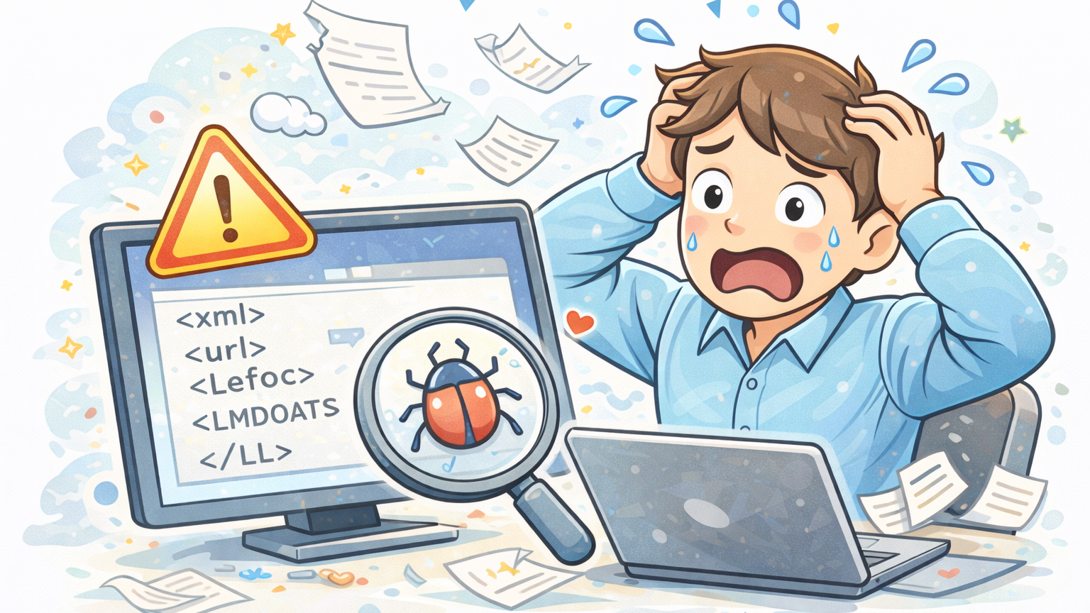サイトマップ設定を間違えて頭を抱える人