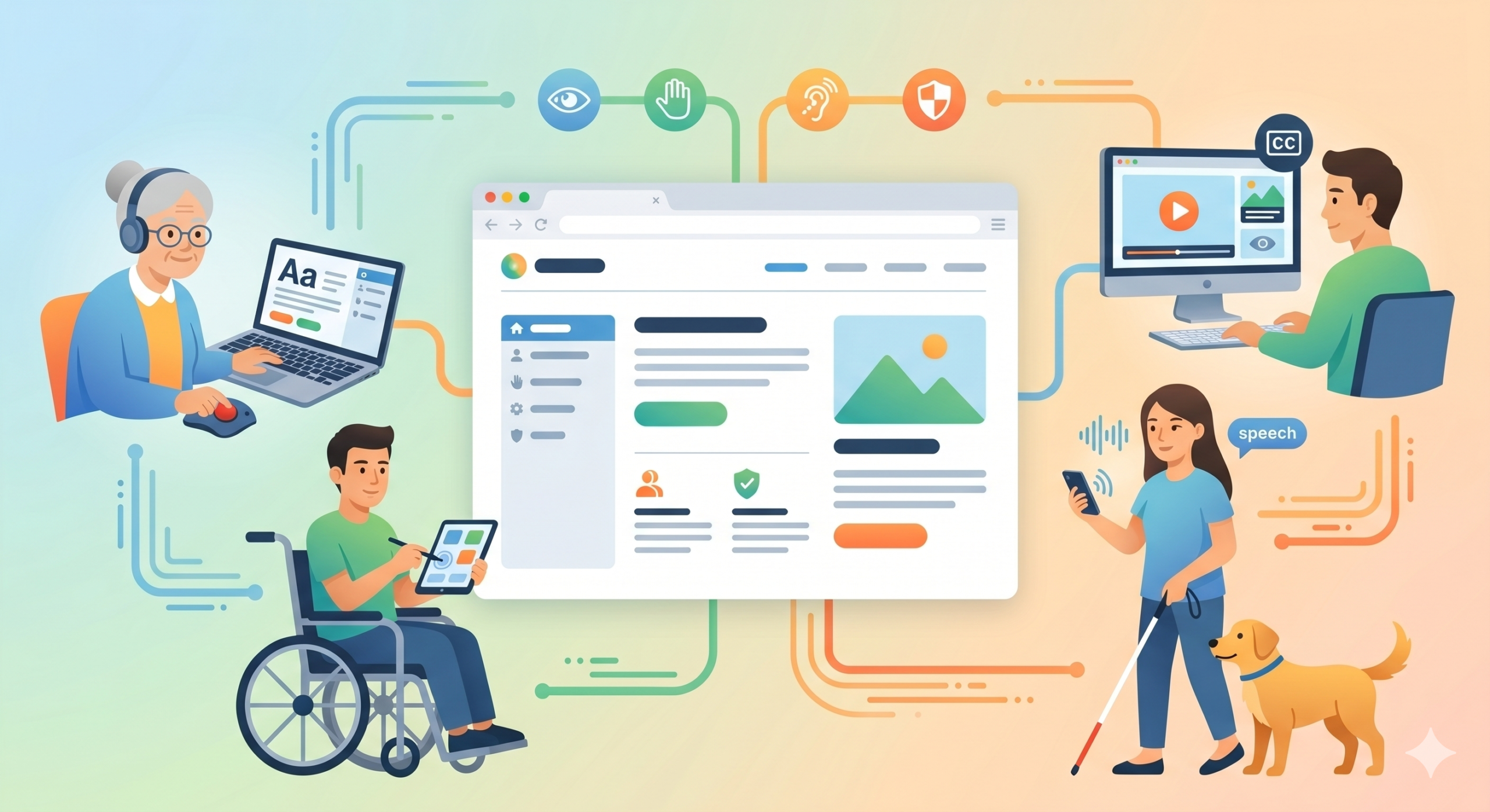 ウェブアクセシビリティのイメージ