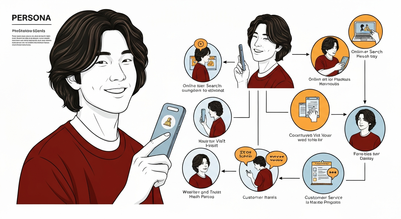 ペルソナとカスタマージャーニーマップの例