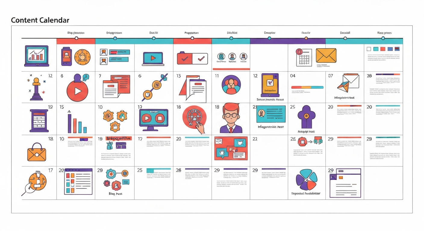 コンテンツカレンダーの例