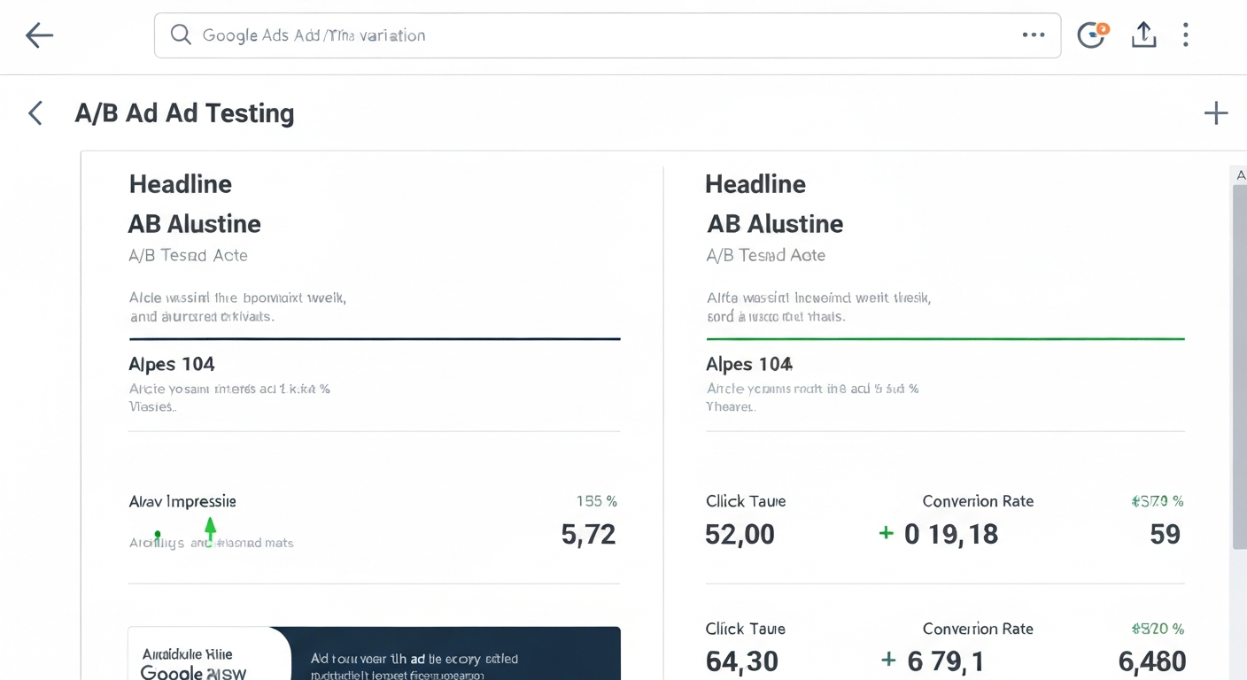 広告文ABテストの画面イメージ