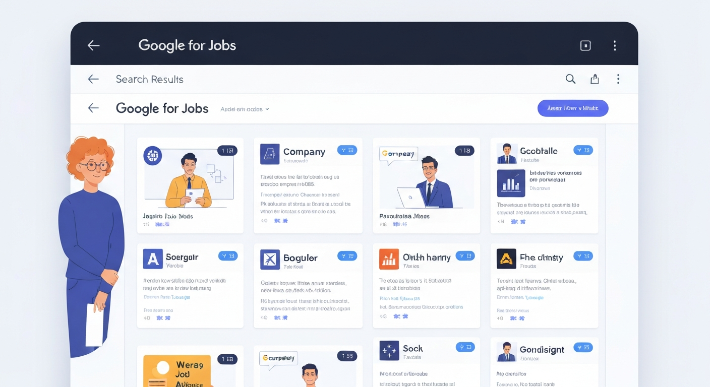Googleしごと検索の検索結果画面のイメージ