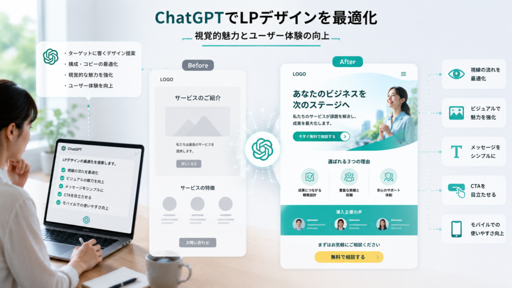ChatGPTでLPデザインを最適化