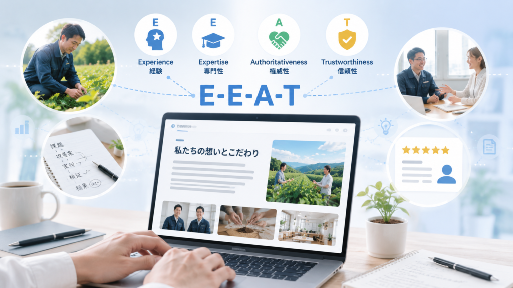E-E-A-Tを強調した仕事風景