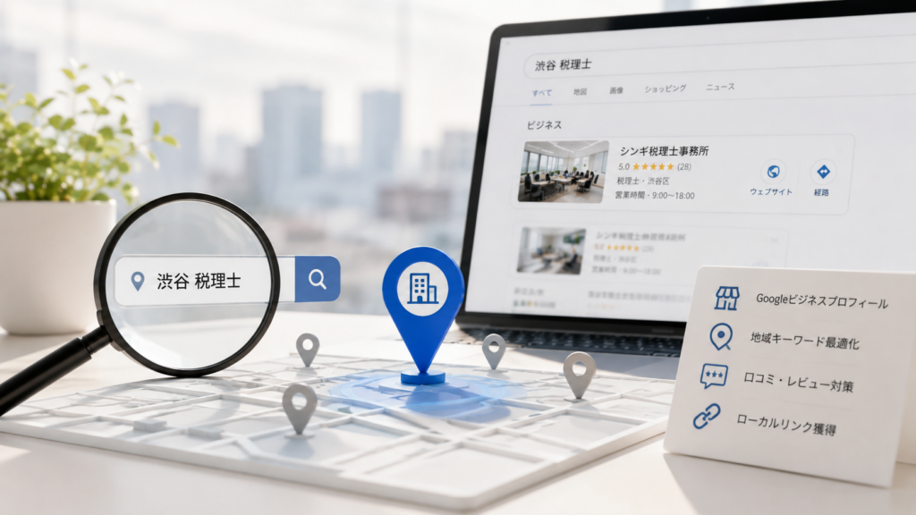 地域のサービスで検索のイメージ