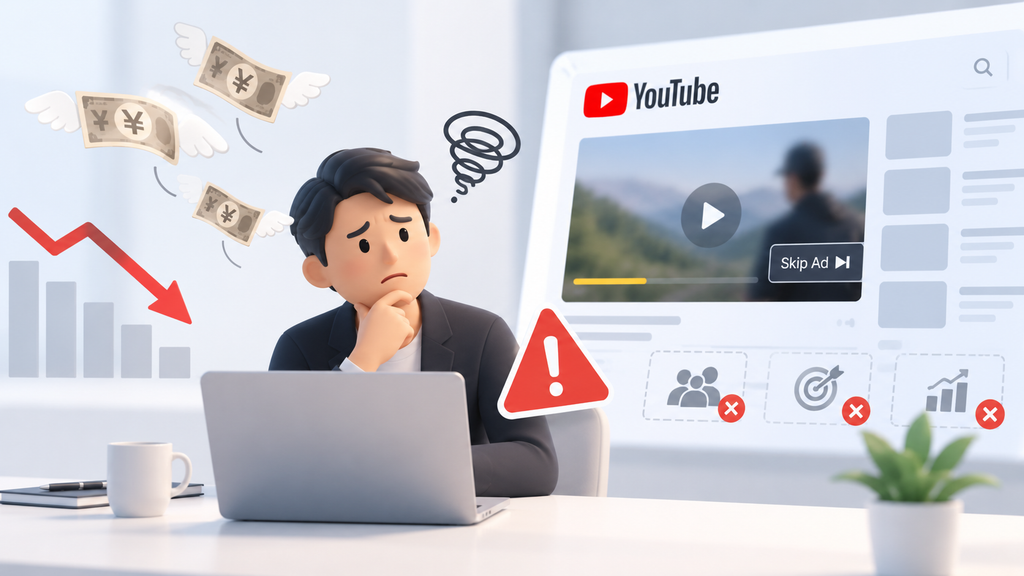 YouTube広告で失敗する