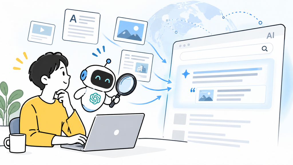 AIコンテンツ最適化と検索アシスタント